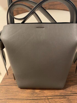 Acne Studios Musubi leather handbag Mini Shoulder Bag Gray with