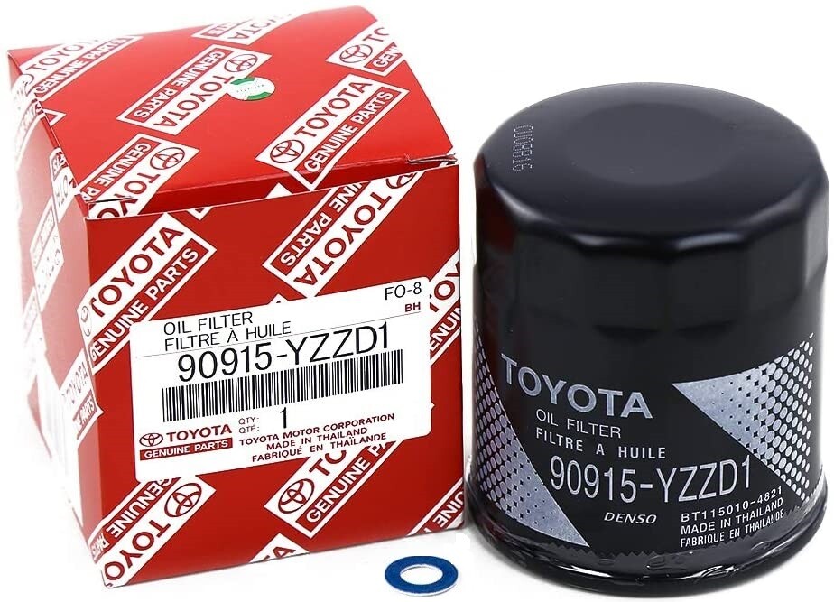 6 OEM Genuine Toyota Oil Filter 90915-YZZD1 with Drain Plug Gaskets Washers