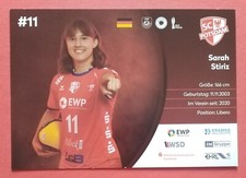 7918 Sarah Stiritz SC Potsdam Siatkówka 2023/24 Karta z autografem