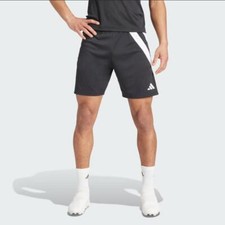 Adidas Pantaloncino Uomo Fortore 23, Calcio/Calcetto - Colore : Nero/Bianco