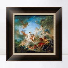Framed Print Vulcan Presenting Venus with Arms for Aeneas by Francois Boucher