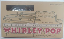 Whirley Pop Hand Crank Popcorn Machine 6 Qt Aluminum Stovetop Corn Popper NEW