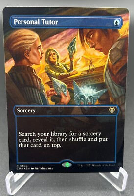 Personal Tutor (Borderless, Regular, #633, NM) Commander Masters (CMM), MTG