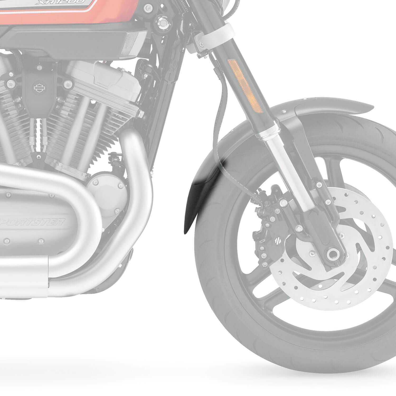 Pyramid Extenda Fenda | Matte Black | Harley Davidson V-Rod Muscle 2008>2010