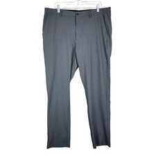 Mens Gray Greg Norman Dress Pants Slim Fit Stretch Hi Rise Size 38x34
