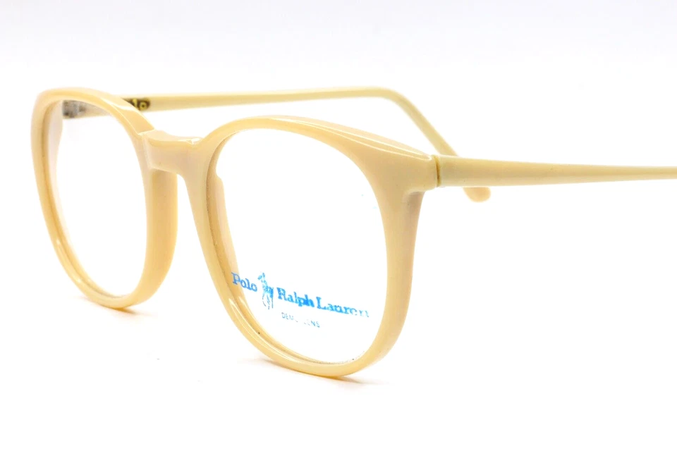 Vintage Ralph Lauren Polo 25 Flex Gafas Plástico Beige Retro Años 80 NUEVO Foto 2 de 4