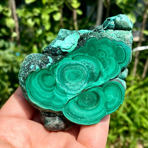 218G Natural Green Malachite Slab Quartz Crystal piece Ore Specimen Healing - Picture 6 of 16