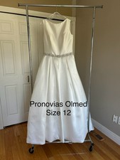 NEW Pronovias Olmed Wedding Gown Size 12 Simple Aline NWT Simple