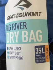 Sea To Summit Big River Waterproof Dry Bag 35L Blue Lightweight Dry Sack New