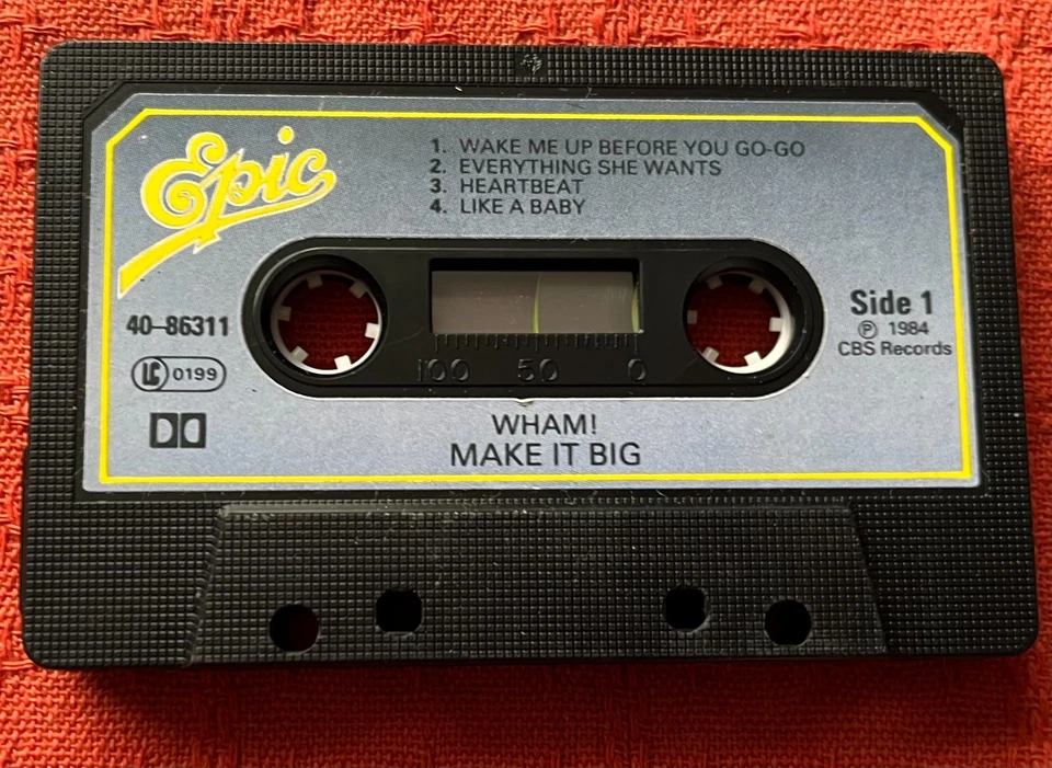 WHAM! - CASSETTE TAPE WITH PAPER LABELS - MAKE IT BIG - Image 2 of 4