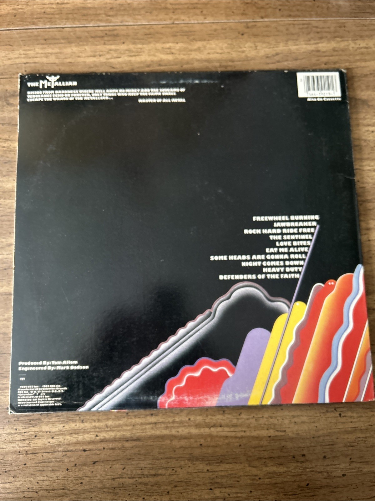 Judas Priest Defenders of the Faith LP Vinyl Record (Columbia, 1984) thumbnail 2