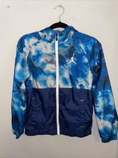 Jordan Youth Boys Full Zip Jacket Dark Marina Blue Size Medium