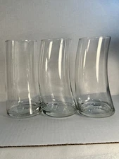 Libbey Bravura Curve Swerve Slanted Double Old Fashion Drink Clear Tumbler Glass