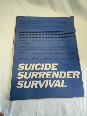 Cold War Nuclear Survival Magazine Article Lot (1961 1962)
