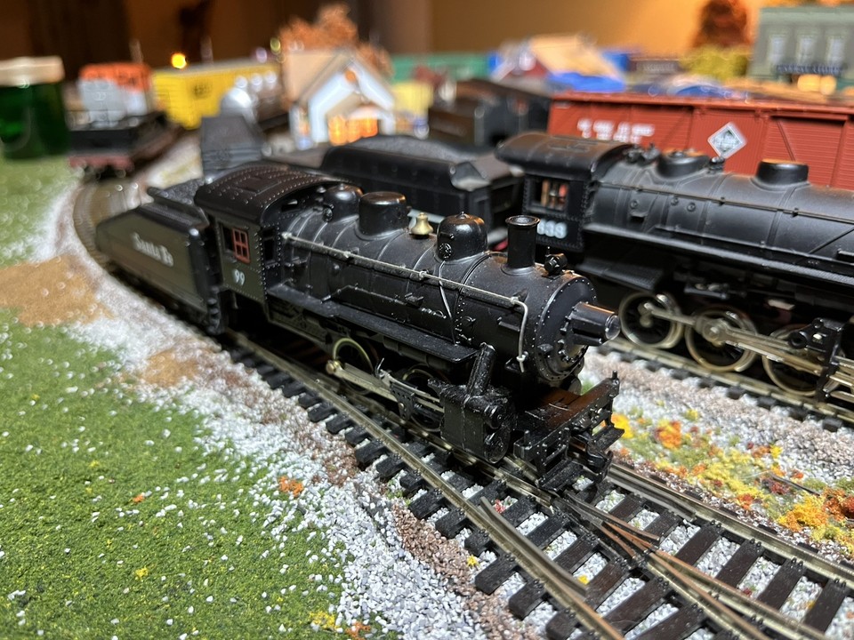 LOCOMOTIVE A VAPEUR A.T & TENDER 3780 SANTA FE