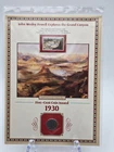 1930 Buffalo Nickel 1969 John Wesley Powell Grand Canyon Stamp History Card...