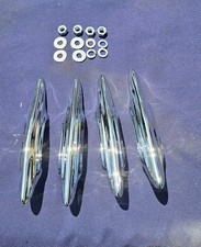 Original 1937 Chevrolet Truck Chrome Bumper Guards Set Of 4 Piece. Fr Guards