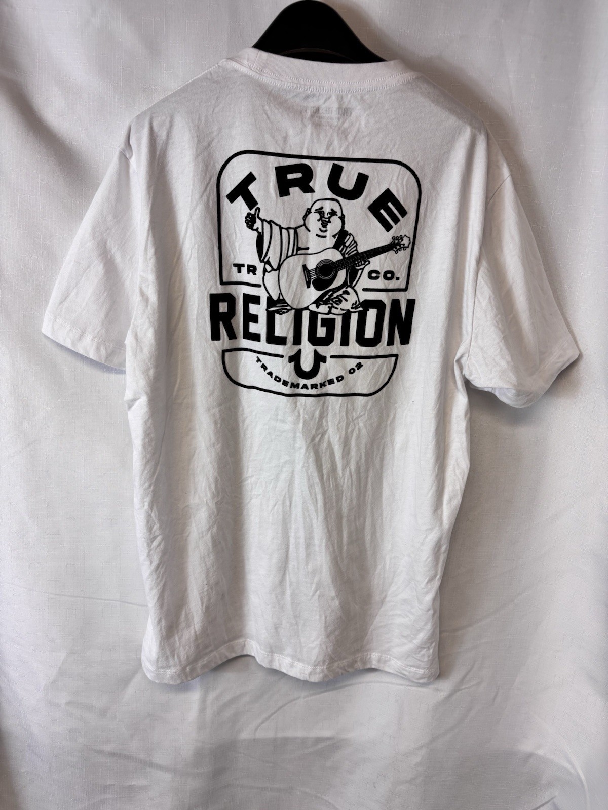 True Religion Men's White Short Sleeve T-Shirt Size Large thumbnail 3