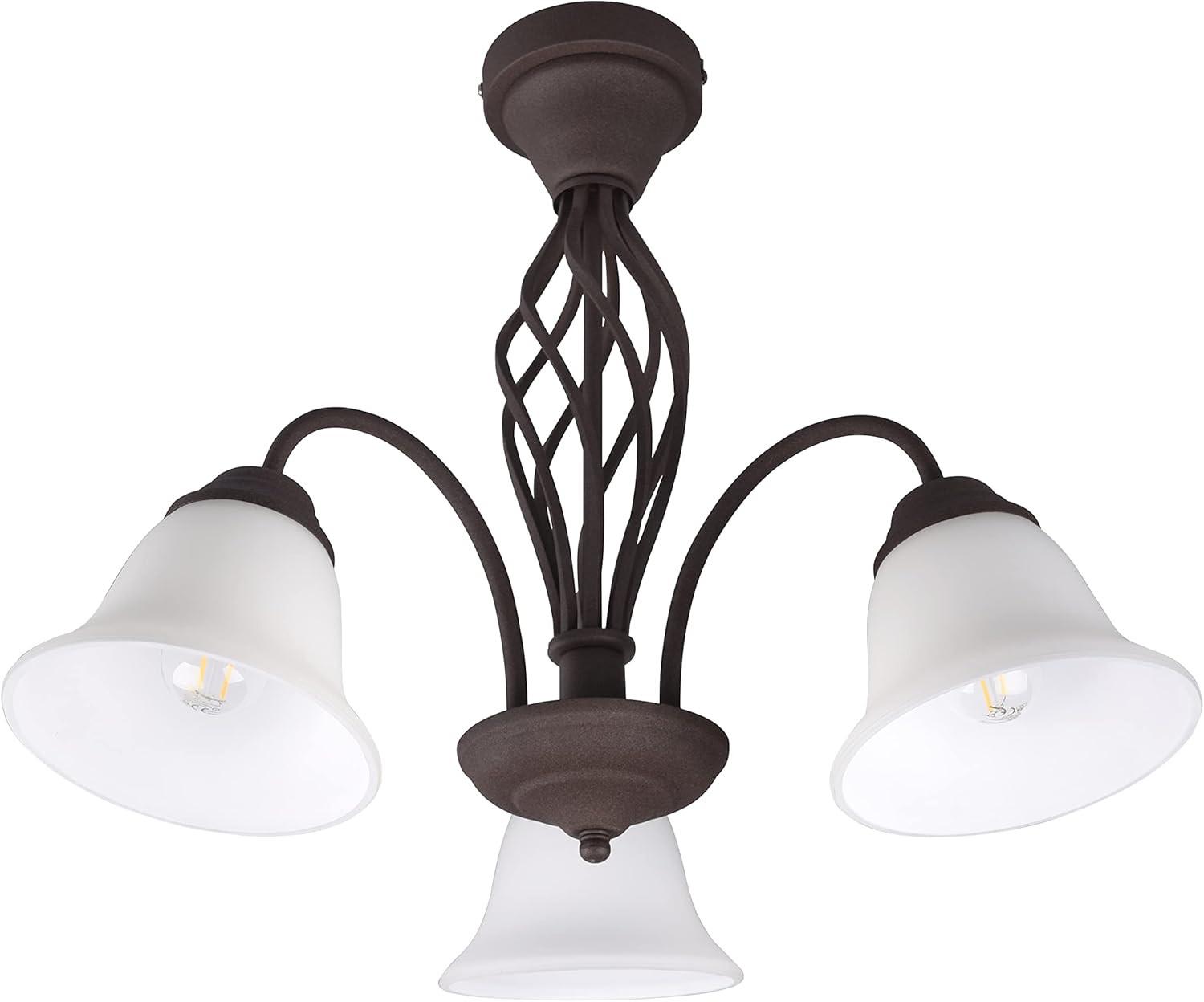 Lampada Soffitto Trio Rustica 3xE14: Atmosfera Accogliente Casa Campagna