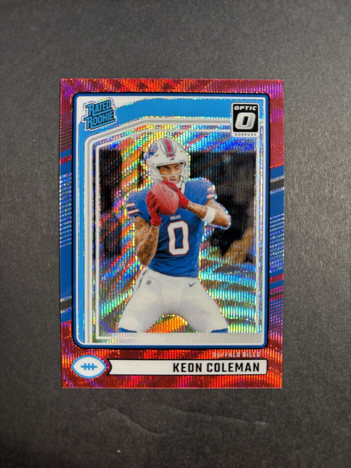 2024 Donruss Keon Coleman Optic Preview Red Wave