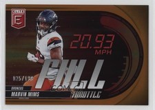 2025 Panini Donruss Elite Full Throttle Orange 25/199 Marvin Mims #12 3c2