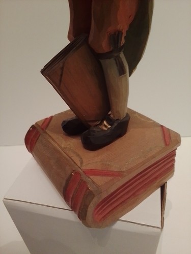 Handcarved Wood Statue Crafted In Germany By G.G. Lan sel Erben Professor/Lawyer - Picture 7 of 9