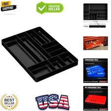 Ernst MFG 10 Compartment Drawer Organizer: Heavy Duty Stackable Tray for Auto...