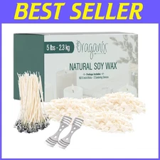 5 lb Soy Wax Kit with Wicks & Metal Devices