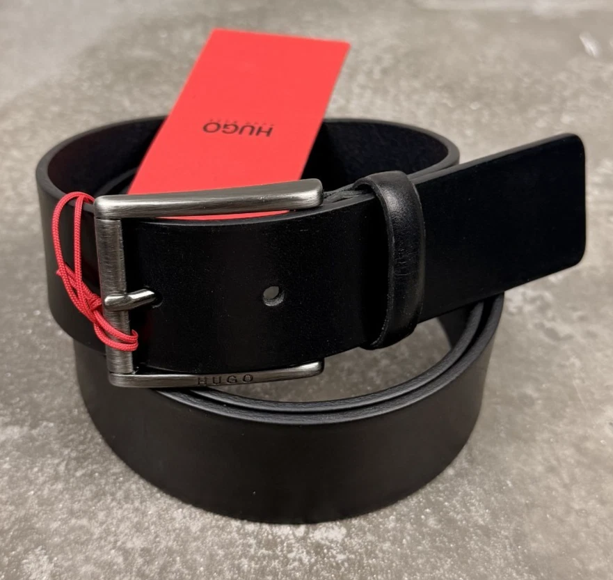 BOSS BY HUGO LEDER GÜRTEL GEID LOGO SZ 35 Gr. 90 LEATHER BELT W34 LEDERGÜRTEL - Bild 1 von 1