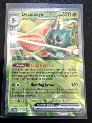 Decidueye ex Double Rare SV03: Obsidian Flames 015/197 NM/MT