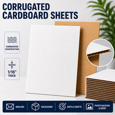 Corrugated Cardboard Sheets Flat Packing Mailing Pads DIY Craft Shipping Inserts
