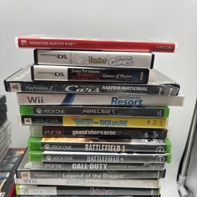 Video Game Case & Manual Lot Of 61- Xbox, Ds, Ps2 , PS3 , Etc - READ