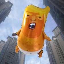 HUGE Trump Baby Blimp Balloon Balloons 47.2 inches AM I A Baby Al Film Donald