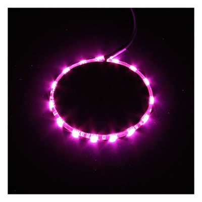 LED Felgenbeleuchtung Rad schwarz rosa Licht custom dynamics