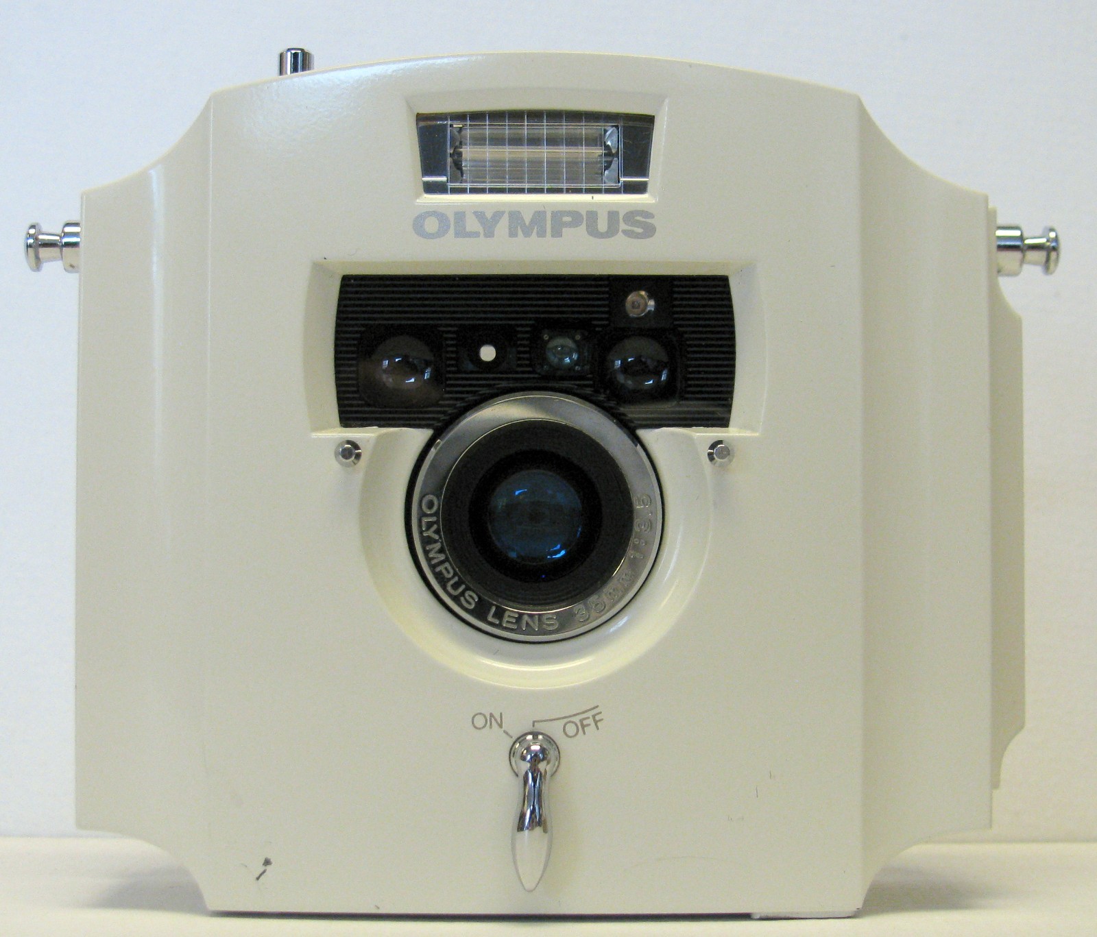 Olympus Ecru “Limited Edition” Point & Shoot Camera, With Strap (No Lens Cap)