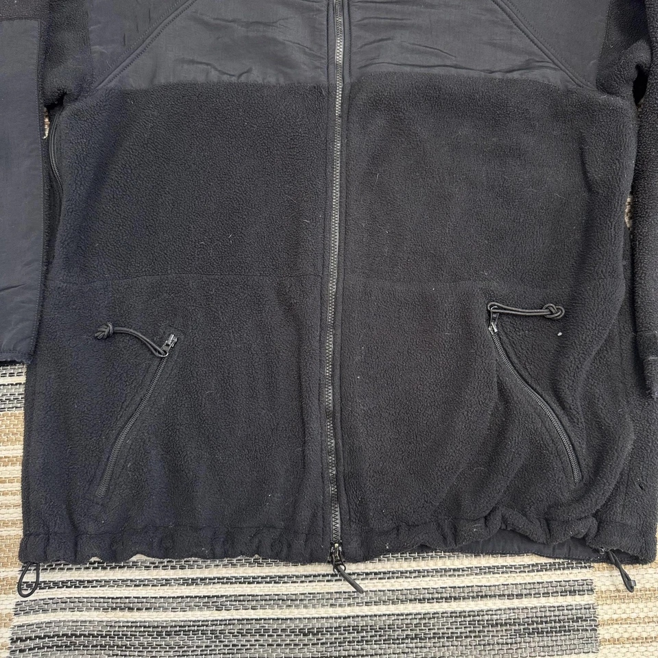 DSCP Polartec Peckham Jacket Mens Large Black Military Full Zip Fleece Gorpcore - Image 2 of 4