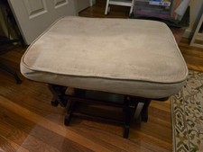 Vintage Storkcraft Tuscany "Gliding Ottoman" Espresso Beige - STEEP DISCOUNT
