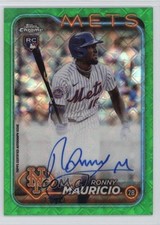 2024 Topps Chrome Logofractor Edition Green 23/99 Ronny Mauricio Auto w5p