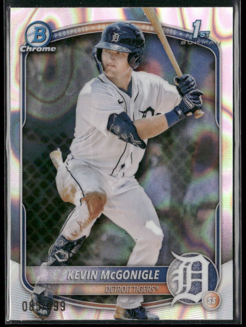 2025 Bowman #BCP-79 Kevin McGonigle Chrome Prospects Lava Refractor #/399