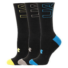 Under Armor Men's 3-Pack Phenom Crew Sock Style US00273