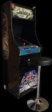 Arcade stool adjustable chair for upright style arcade games, Midway, Black