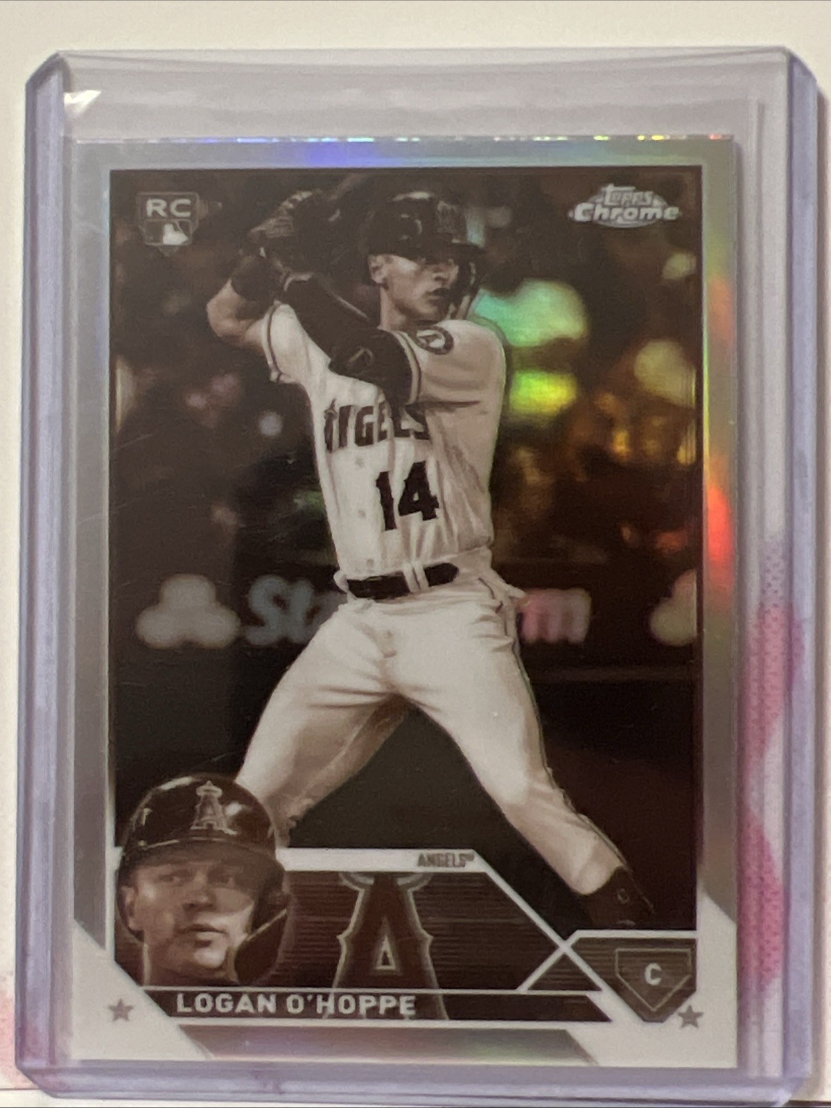 2023 Topps Chrome - Logan O'Hoppe #188 Sepia Refractor (RC)