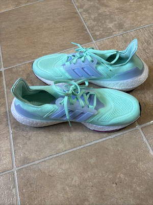 #ad Adidas Women’s Ultraboost 22 Running Size 10 Green Blue HP9193 $60.00
