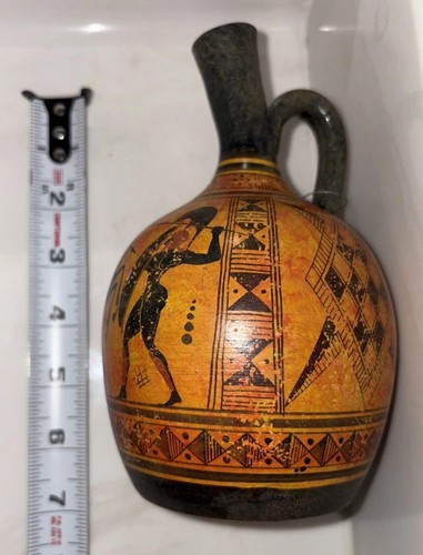 Museum Reproduction Greek Pottery 800 B.C. Geometrical Vase By G.Leinas - Picture 11 of 11