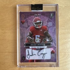 Wild Card 2023 5 Card Draw Stacked Deck Jalen Cropper #SD-JCA Rookie Auto 1/1. rookie card picture