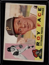 1960 Topps Baseball #20 Roy Face, Vg, Pittsburgh Pirates