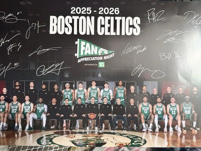 LOT of 6: 2026 Boston Celtics Fan Appreciation Night Team Photo Posters 11x17