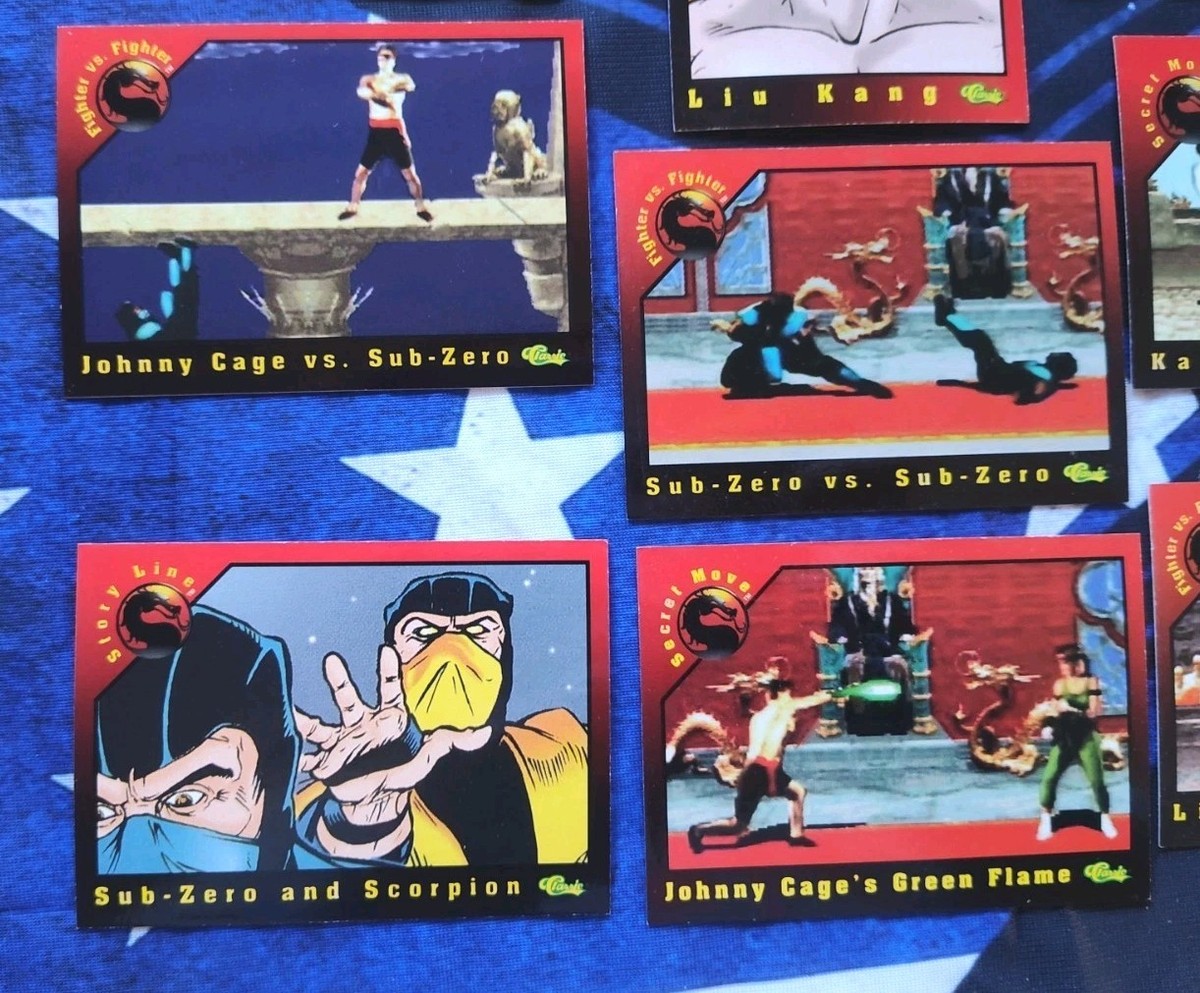 1994 CLASSIC MORTAL KOMBAT TRADING CARD LOT 20 Secret Moves