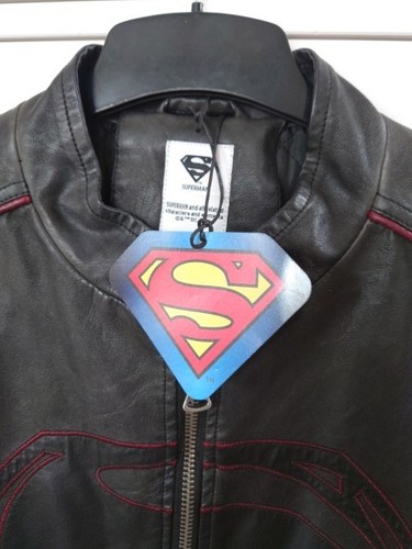 genuine DC comics Superman Faux Leather Jacket - Picture 2 of 7