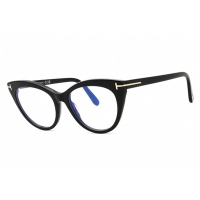 Tom Ford Unisex Eyeglasses Cat Eye Shape Acetate Full Rim Frame FT6091-B 001